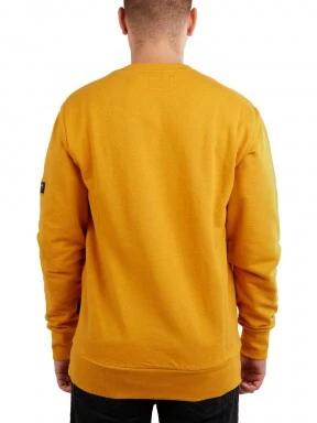 Fundango Warren Sweatshirt férfi pulóver sárga színben 3
