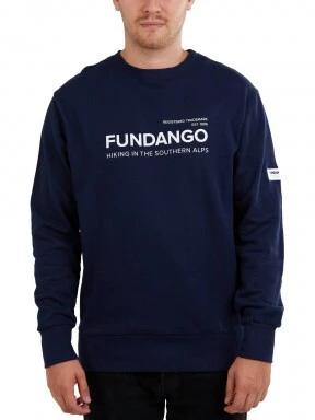 Fundango Warren Sweatshirt férfi pulóver kék színben 1