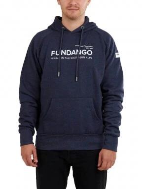 Fundango Dixon Hooded Sweatshirt férfi kapucnis pulóver kék színben 1
