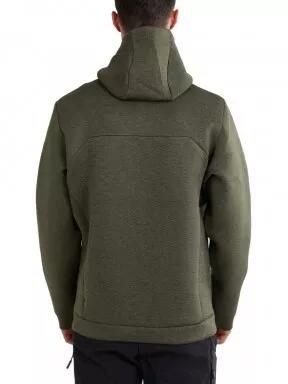 Fundango Hamal Tech Hoodie férfi kapucnis pulóver oliva színben 3