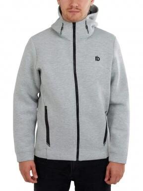 Fundango Hamal Tech Hoodie férfi kapucnis pulóver szürke színben 1