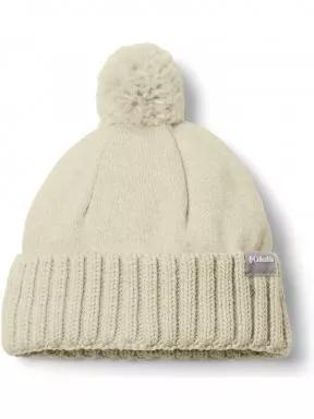 Columbia Sweater Weather Pom Beanie női bojtos sapka homok színben 1