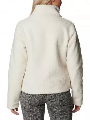 Columbia Panorama Snap Fleece Jacket női utcai kabát homok színben 3
