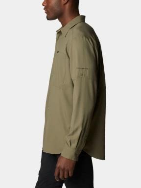 Columbia Silver Ridge Utility Lite Long Sleeve Shirt férfi túraing zöld színben 3