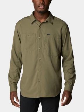 Columbia Silver Ridge Utility Lite Long Sleeve Shirt férfi hosszú ujjú túraing zöld színben 1