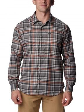 Columbia Silver Ridge Utility Lite Plaid Long Sleeve Shirt férfi túraing szürke színben 1