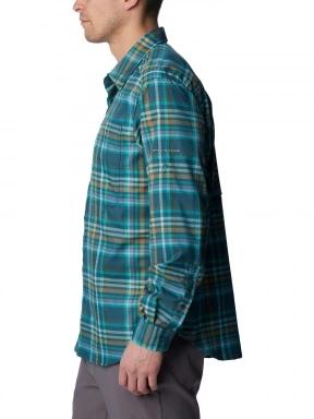 Columbia Silver Ridge Utility Lite Plaid Long Sleeve Shirt férfi túraing kék színben 3