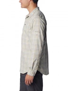 Columbia Silver Ridge Utility Lite Plaid Long Sleeve Shirt férfi hosszú ujjú túraing homok színben 3