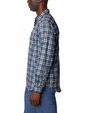Columbia Silver Ridge Utility Lite Plaid Long Sleeve Shirt férfi hosszú ujjú túraing kék színben 3