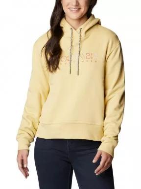 Columbia Columbia Lodge Hoodie női kapucnis pulóver sárga színben 1