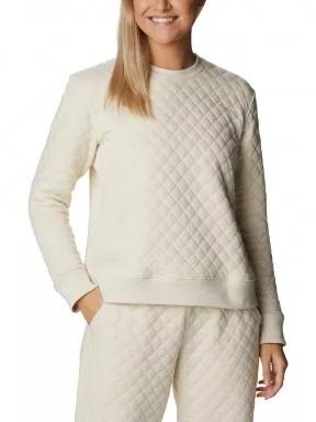 Columbia Columbia Lodge Quilted Crew női pulóver homok színben 1