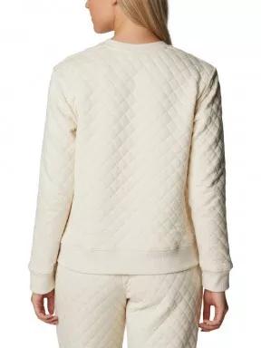 Columbia Columbia Lodge Quilted Crew női pulóver homok színben 3
