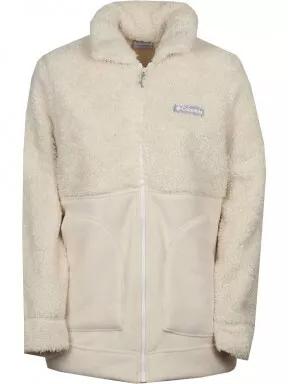 Columbia Winter Pass Sherpa Long Full Zip női polár pulóver homok színben 1