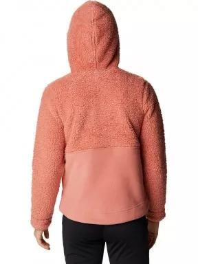 Columbia Winter Pass Sherpa Hooded Full Zip női polár pulóver piros színben 3