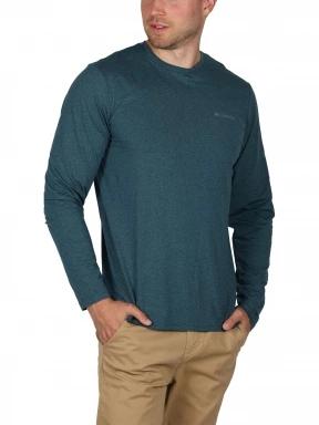 Columbia Tech Trail Long Sleeve Graphic férfi hosszú ujjú sport póló zöld színben 3