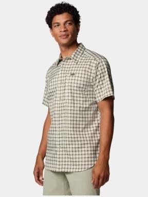 Columbia Silver Ridge Utility Lite Novelty Short Sleeve Shirt férfi rövid ujjú túraing zöld színben 3