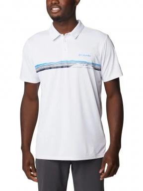 Columbia Columbia Hike Novelty Polo férfi galléros póló fehér színben 1