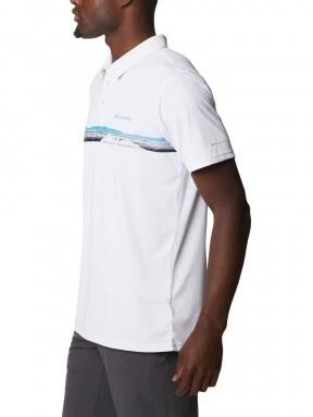 Columbia Columbia Hike Novelty Polo férfi galléros póló fehér színben 3