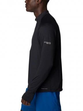 Columbia M Endless Trail 1/2 Zip Mesh Long Sleeve férfi polár pulóver fekete színben 3