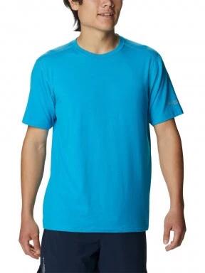 Columbia M Endless Trail Running Tech Tee férfi rövid ujjú sport póló kék színben 1