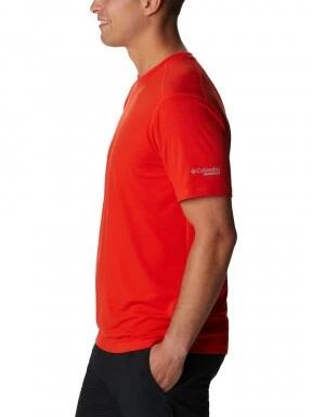 Columbia M Endless Trail Running Tech Tee férfi rövid ujjú sport póló narancssárga színben 3