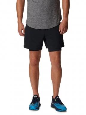 Columbia M Endless Trail 2 In 1 Short férfi sport rövidnadrág fekete színben 1