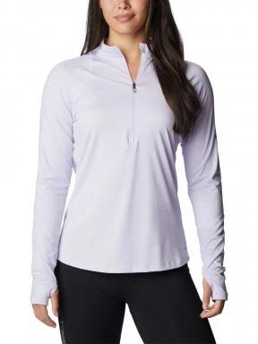 Columbia W Endless Trail 1/2 Zip Mesh Long Sleeve női hosszú ujjú sport póló lila színben 1
