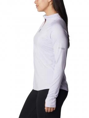 Columbia W Endless Trail 1/2 Zip Mesh Long Sleeve női hosszú ujjú sport póló lila színben 3