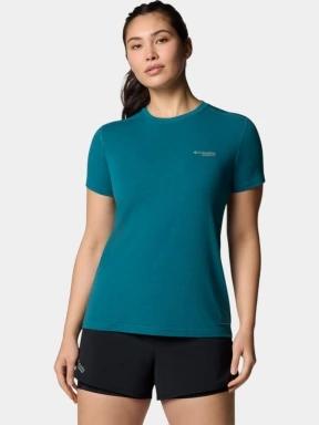 Columbia W Endless Trail Running Tech Tee női rövid ujjú sport póló zöld színben 1
