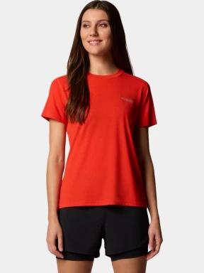 Columbia W Endless Trail Running Tech Tee női rövid ujjú sport póló piros színben 1