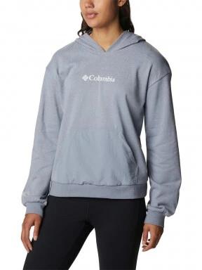 Columbia Columbia Logo III French Terry Hoodie női kapucnis pulóver szürke színben 1