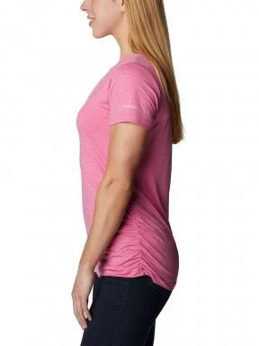 Columbia Leslie Falls Short Sleeve Shirt női rövid ujjú sport póló rózsaszín színben 3