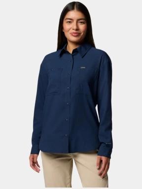 Columbia Silver Ridge Utility LS Shirt női hosszú ujjú túraing kék színben 1
