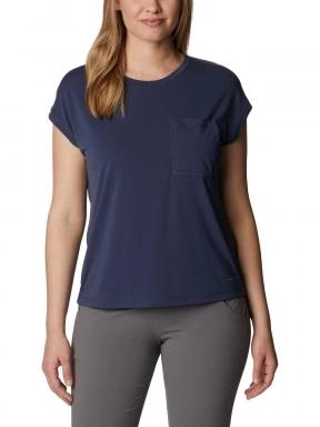 Columbia Boundless Trek Short Sleeve Tee női rövid ujjú póló kék színben 1