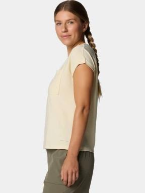 Columbia Boundless Trek Short Sleeve Tee női rövid ujjú póló sárga színben 3