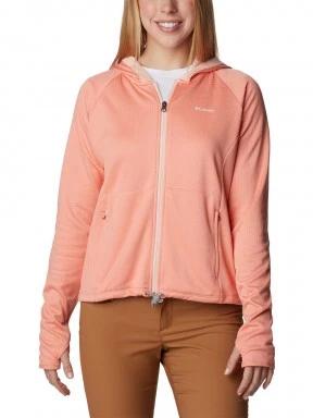 Columbia Boundless Trek Grid Fleece női kapucnis pulóver rózsaszín színben 1