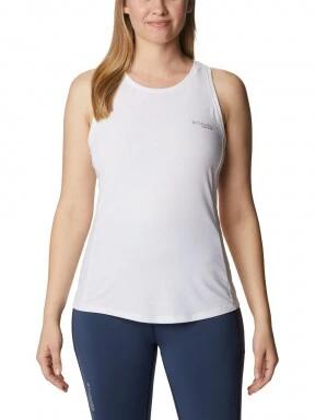 Columbia W Endless Trail Running Tank női rövid ujjú sport póló fehér színben 1