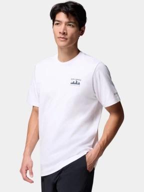 Columbia Explorers Canyon Back Short Sleeve Tee férfi rövid ujjú póló fehér színben 3