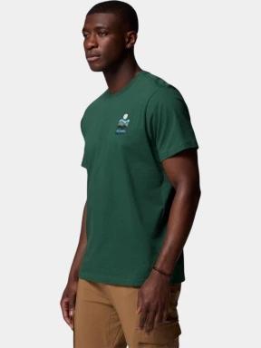 Columbia Explorers Canyon Back Short Sleeve Tee férfi rövid ujjú póló zöld színben 3