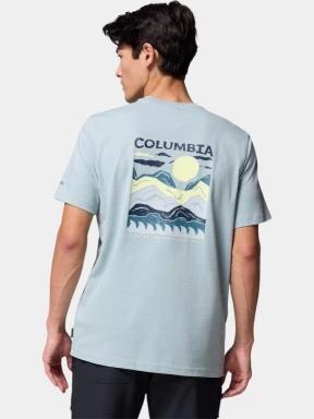 Columbia Explorers Canyon Back Short Sleeve Tee férfi rövid ujjú póló kék színben 3