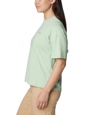 Columbia North Cascades Graphic Short Sleeve Tee női rövid ujjú póló zöld színben 3