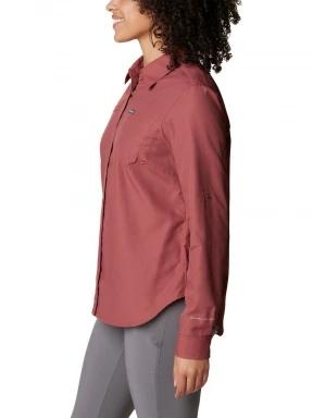 Columbia Silver Ridge 3.0 Long Sleeve Shirt női túraing piros színben 3