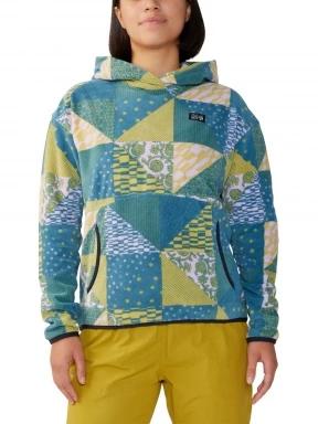Mountain Hardwear Microchill Hoody női polár pulóver kék színben 1