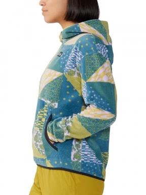 Mountain Hardwear Microchill Hoody női polár pulóver kék színben 3