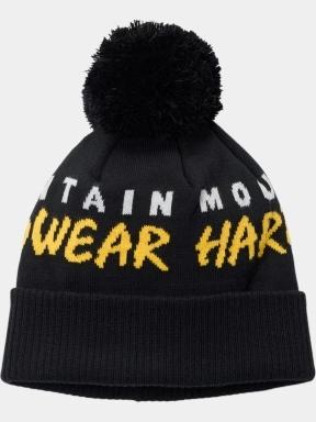 Mountain Hardwear ApresPro Beanie bojtos sapka fekete színben 3