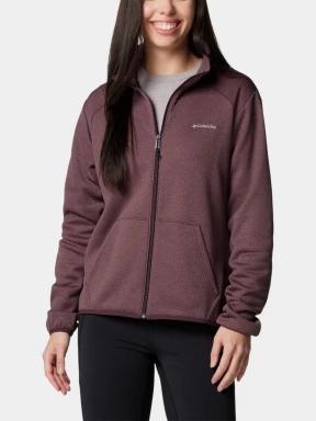 Columbia Columbia Hike Tech Fleece Full Zip női polár pulóver piros színben 1