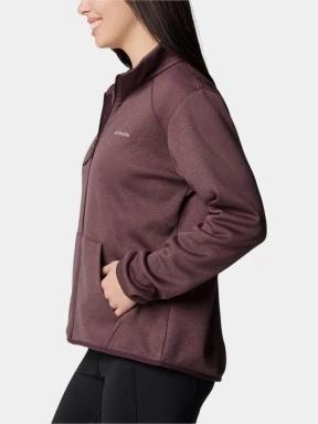 Columbia Columbia Hike Tech Fleece Full Zip női polár pulóver piros színben 3
