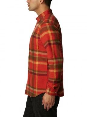 Columbia Pitchstone Heavyweight Flannel Shirt férfi hosszú ujjú ing piros színben 3