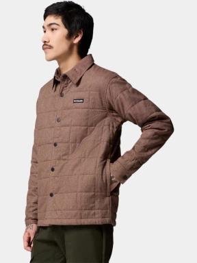 Columbia Landroamer Quilted Shirt Jacket férfi átmeneti kabát barna színben 3