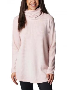 Columbia Holly Hideaway Waffle Cowl Neck Pullove női pulóver rózsaszín színben 1